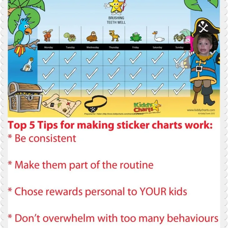 Top five tips for making sticker charts work