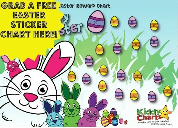 Easter Bunny chart to download free
