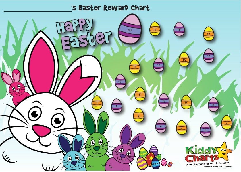 Easter Bunny Chart for download