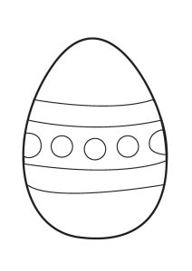 Easter Colouring Pages: Big Easter Egg