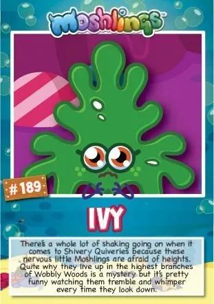 Moshi Monsters Series 10: Ivy collectors card