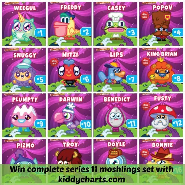 Moshi Monsters: All the moshlings in series 11