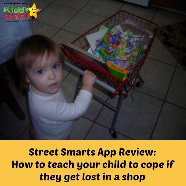 Street Smarts App is a great new App for iPhone that helps you to give clear instructions to your child on what to do if they get lost in a shop.