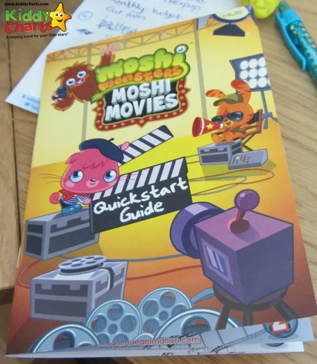Moshi Monsters Hue Animation booklet - an easy to undeerstand Quickstart guide