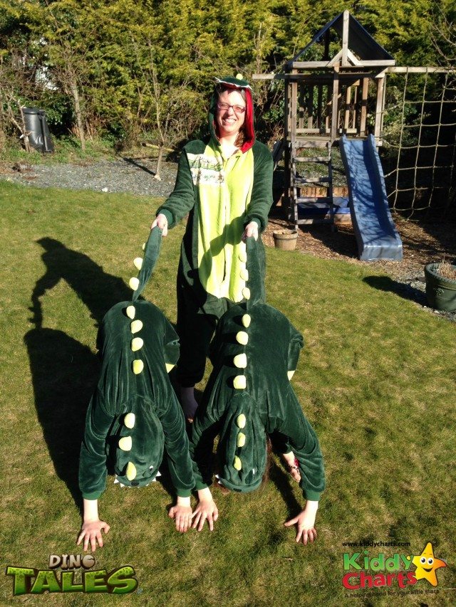 My Dinosaurs are saddled up and we are ready to boogie in the Comic Relief Danceathon!