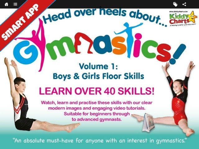 The head over heels about gymnastics app gives video tuition and clear diagrams to help kids to really get into gymnastics, and for £3.99. My daughter really enjoyed using it; finding it fun and informative. Why not see what we thought of it on the site.