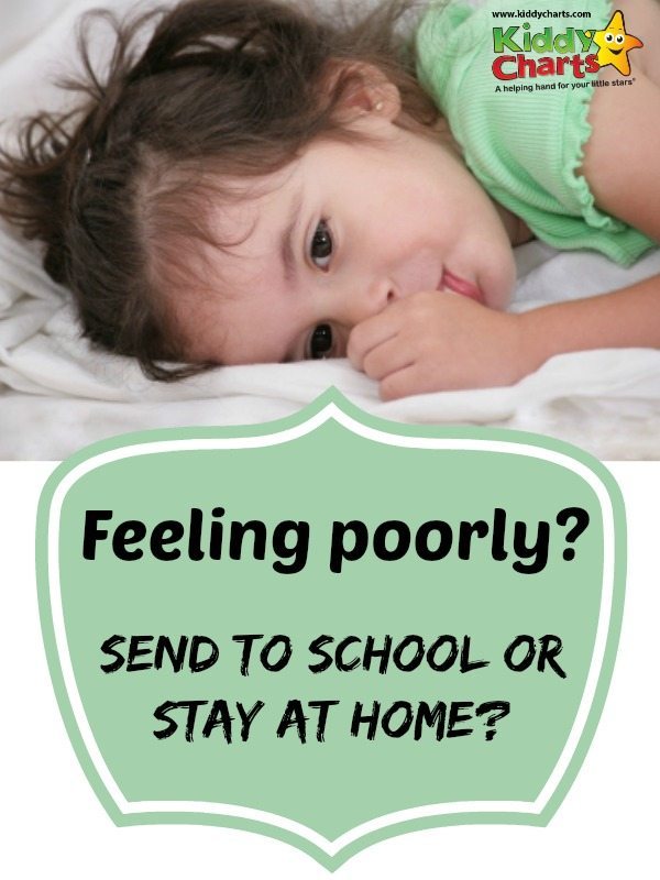 Do you have a sick child?  How do you make that call between sending your child to school or staying at home?