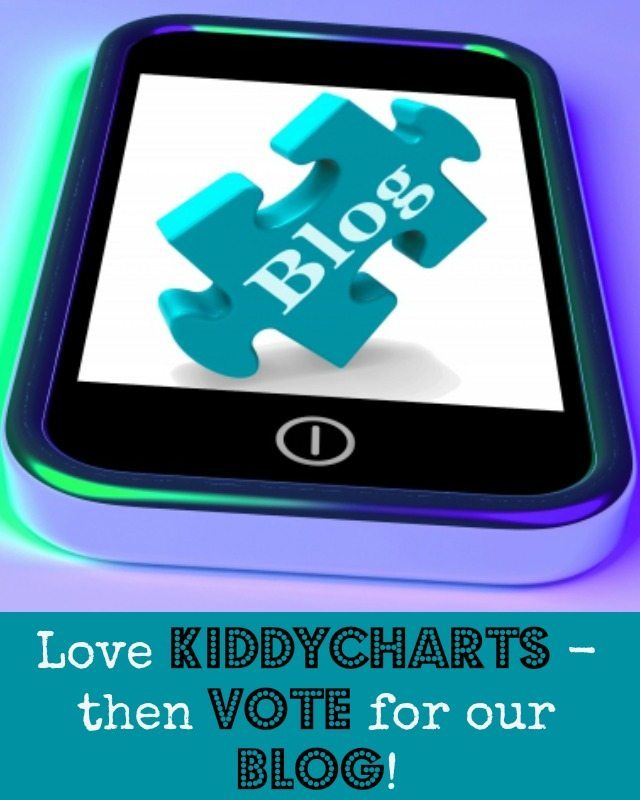I don't do coy very well, so PLEASE vote for KiddyCharts in the Brilliance in Blogging awards if you like us. Perhaps in social media or even video. We have a lot more to give and your votes will help us get there. Thanks for reading and helping. Closes 12th April - so hurry!