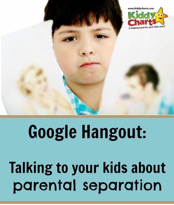 Parental separation can be a difficult time and this week we are discussing ways of approaching the subject with your children
