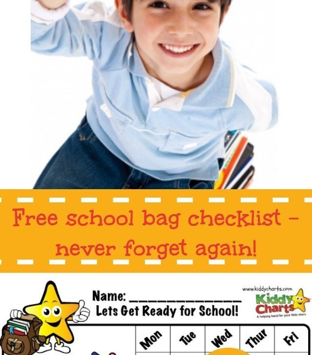 Do you forget things when you are trying to get the kids to school in the moorning? Then you need one of our fantastic checklists then - right now! It's free :-D