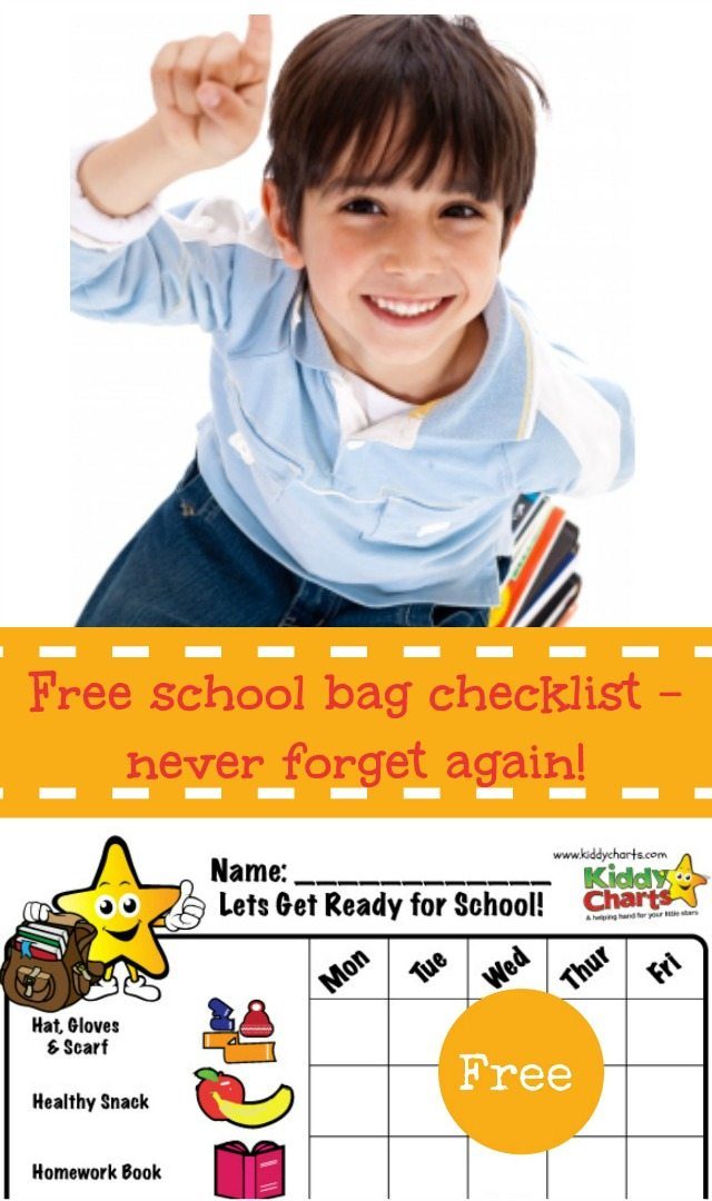 Do you forget things when you are trying to get the kids to school in the moorning? Then you need one of our fantastic checklists then - right now! It's free :-D