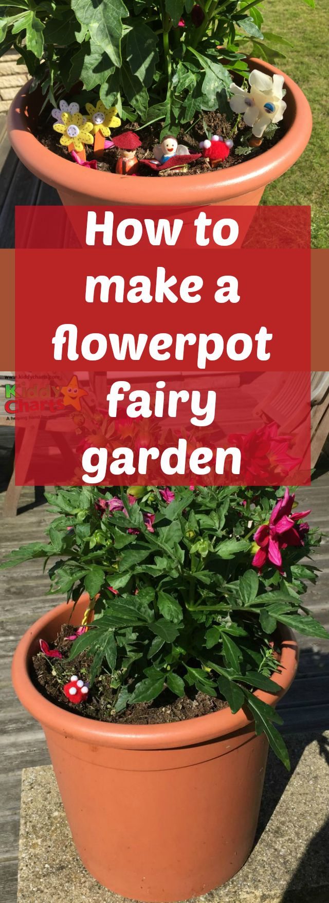 Crafts in the grden are a lovely thing to do with the kids - and this flowerpot fairy garden is no exception. Simple to make, and such fun to play with, the kids are bound to love it - ours definitely did!