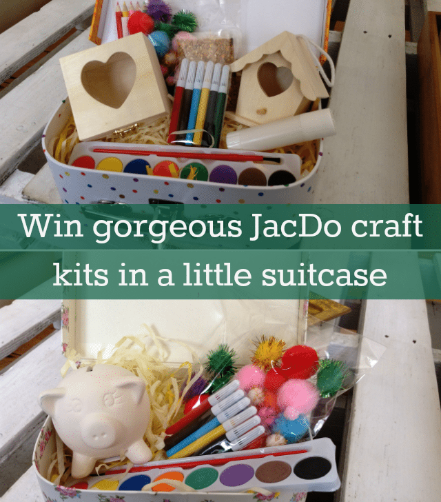 We have another wonderful prize in our summer countdown today - with some craft kits from JacDo. These are presented in a little suitcase, which your kids will love to play with too. Closes 11th August.
