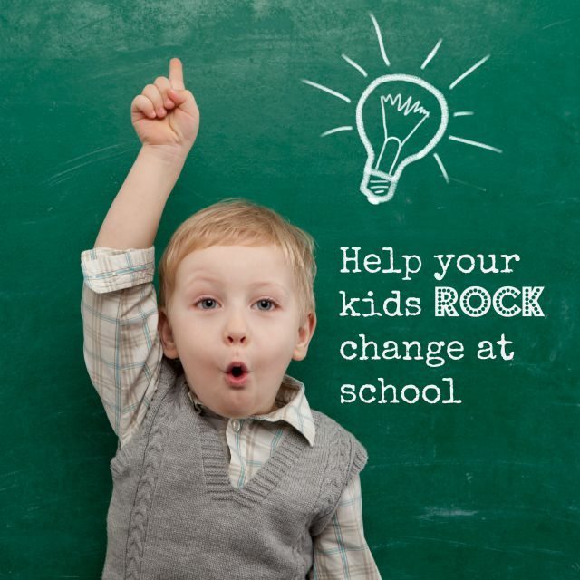 There is never an easy time to deal with change at school - we have a few tips to help your kids rock that change!