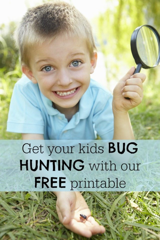 If you want your kids to get active in the garden - why not download this free bug hunt printable. And if its raining - you can still hunt them inside too; just take a look! ;-)