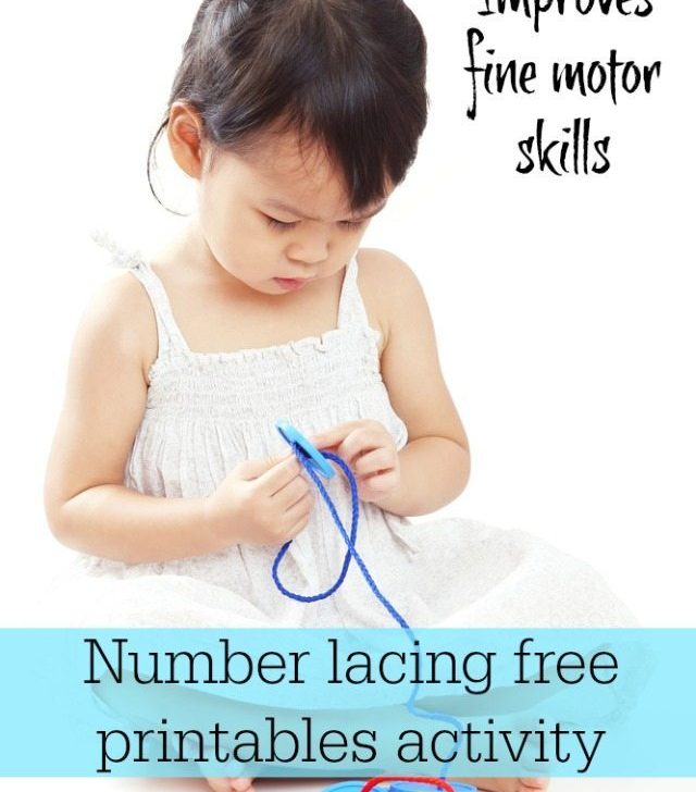 Wwe all know that lacing can help with fine motor skills - well here are some great lacing cards that also help with maths too - both sequencing and recognition!