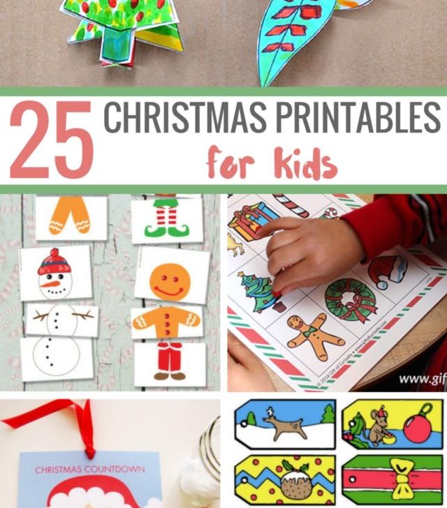 25 Christmas Printables For Kids