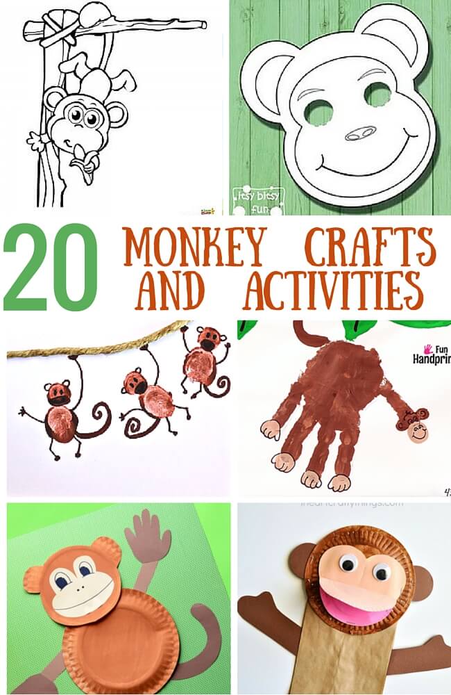 20 Monkey Activities and Crafts