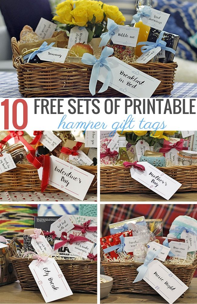 10 free sets of printable hamper gift tags for every occasion