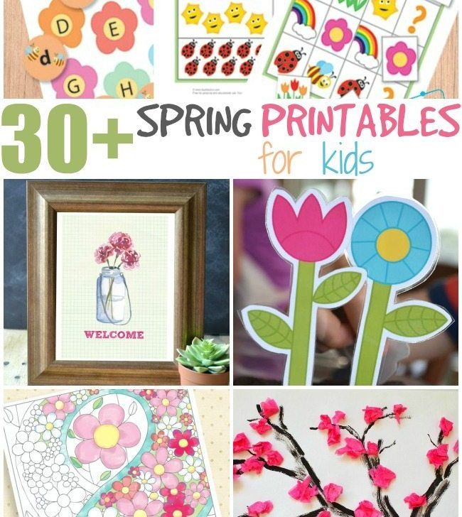 30+ Spring fun printables for kids