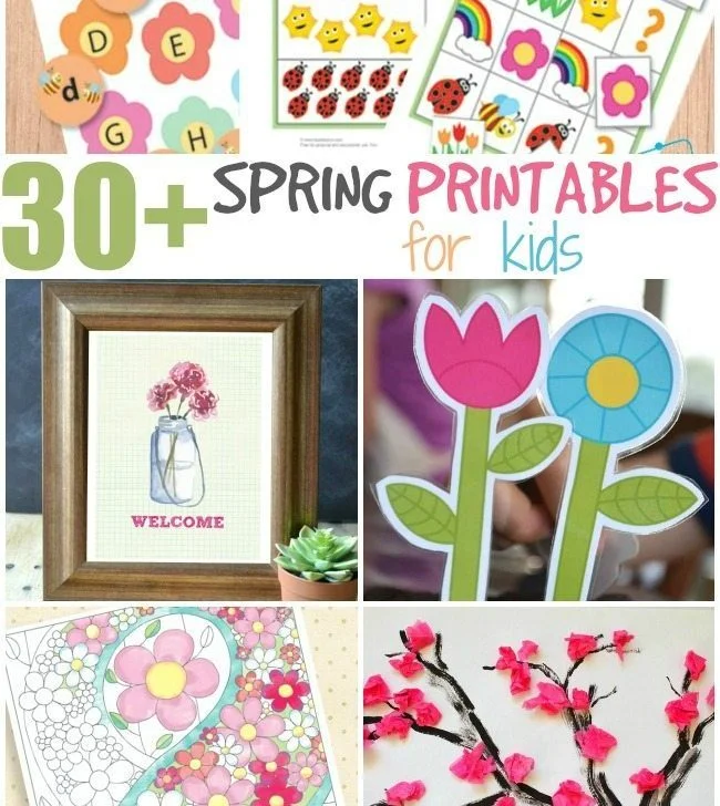 30+ Spring fun printables for kids