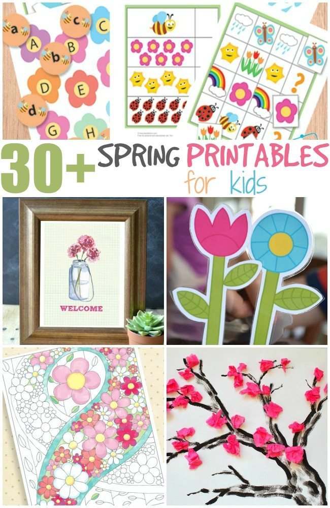 30+ Spring fun printables for kids