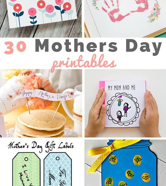 30 Wonderful Mothers day Printables for You and Kids to Enjoy