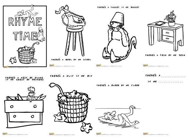 Here are some fantastic Dr Seuss coloring pages for you all - in our Rhyme Time activity booklet. Color in the monsters in our rhymes, and then make up all of your own!
