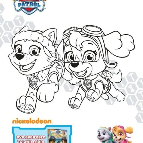 Free paw coloring page ideas: Inspired by Paw Patrol