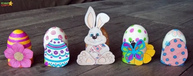 Do you want to decorate those easer egg hunt eggs - then why not try these lovely Easter egg holders. Perfect for adding a bit of color to your Easter egg hunt