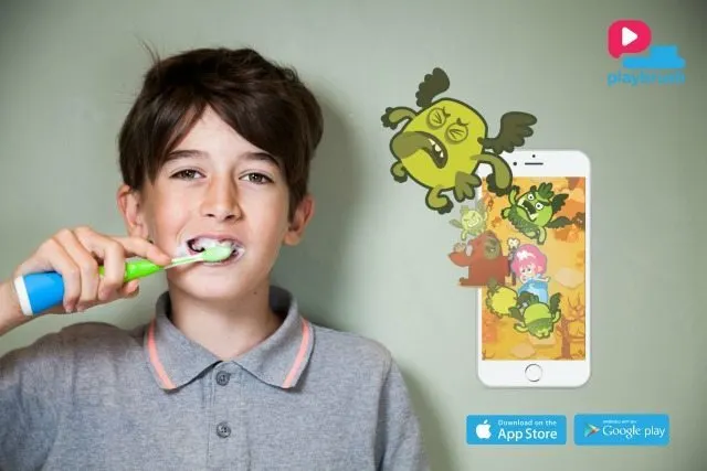 Utoothia is the app, free to download, that you need to use with the Playbrush. Get your kids brushing their teeth the right way by zapping the Playbrush Crobius!