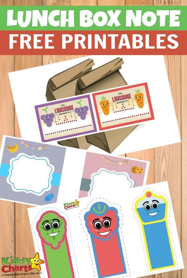 Free Printable Lunch Box Note