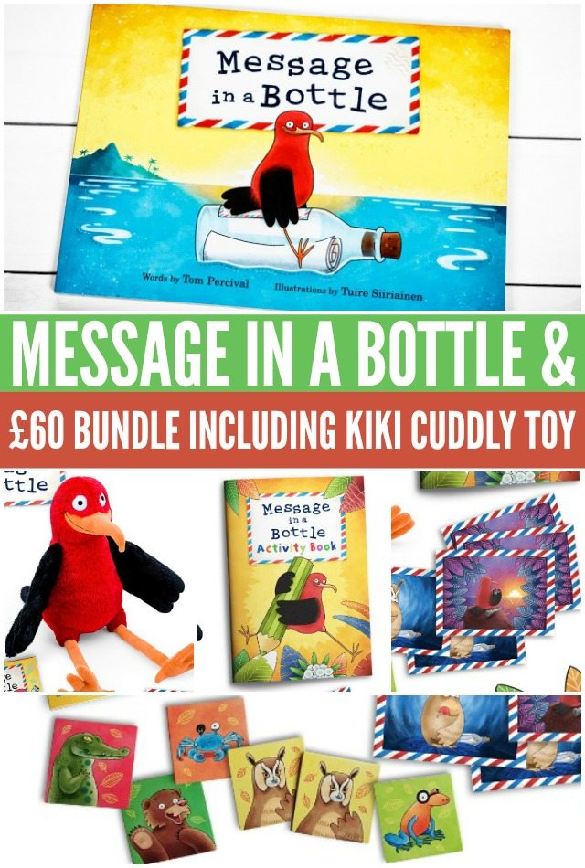 Win Message in a Bottle £60 bundle including Kiki cuddly toy
