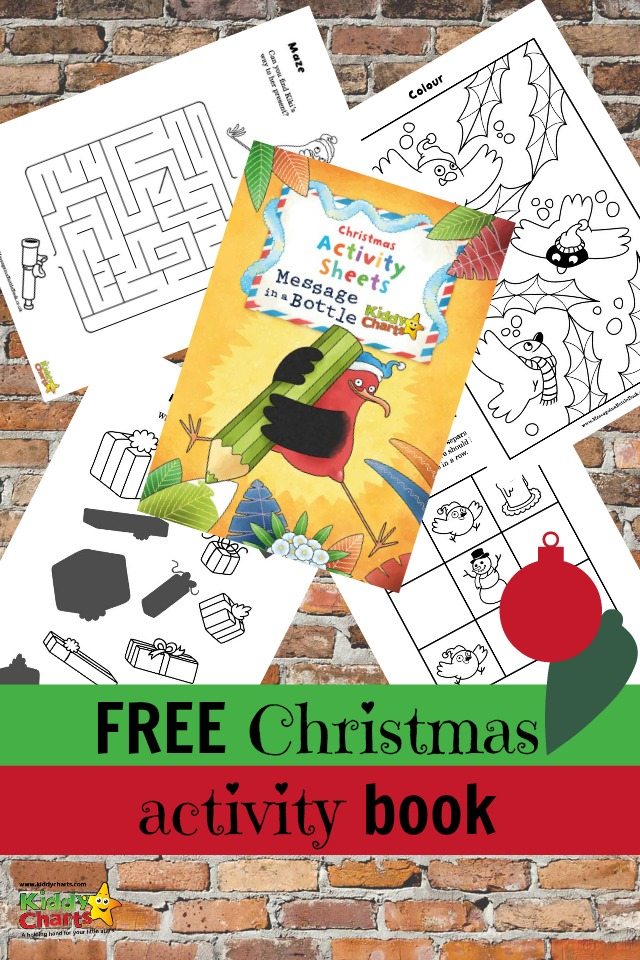 Free christmas activity book for the kids, with gorgeous illustrations from the Message in a Bottle author/illustrator. 