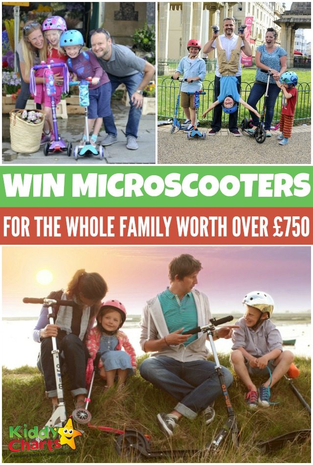 A chance to win Microscooters for the whole family worth over £750