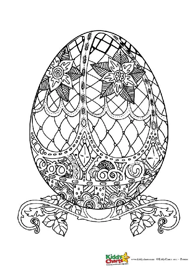 Easter egg coloring pages for adults