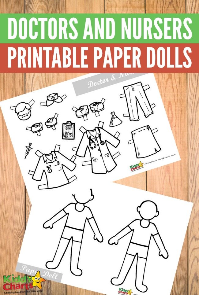 Free Printable Doctors and Nursers Paper Dolls
