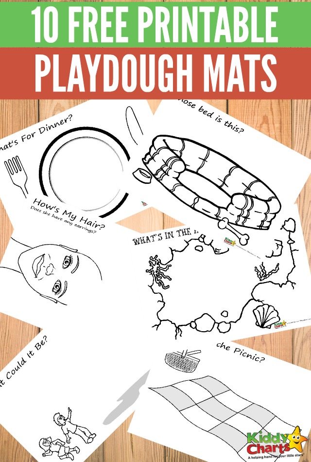 10 free printable playdough mats for fabulous kids fun!