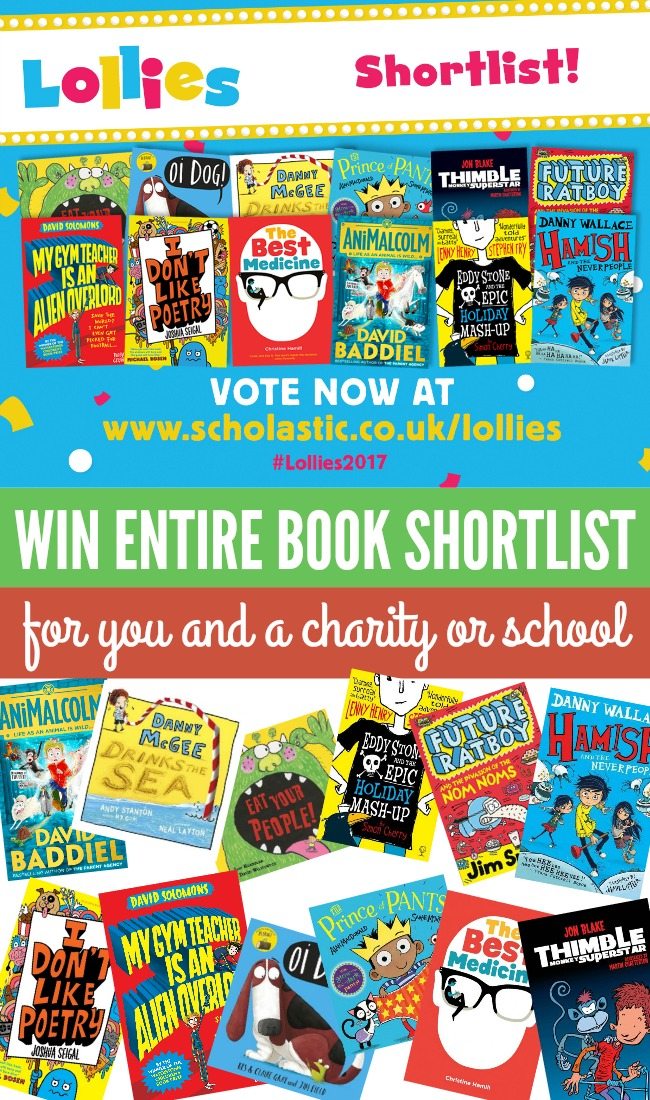 Win the entire funny book shortlist for you and a charity or school!