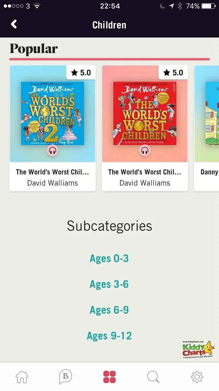 BookBeat audiobooks as well as being an option for reluctant readers, have a number of books for different age groups.