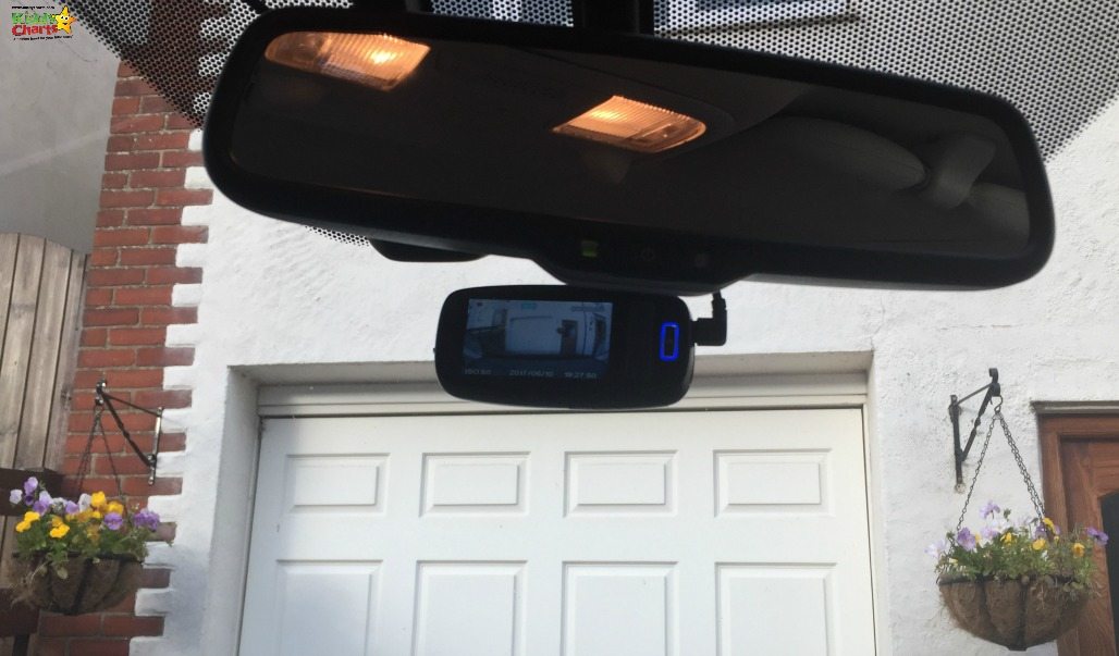 The Philips Dash Cam sits nicely underneath the windscreen - hidden well, but doing its job.