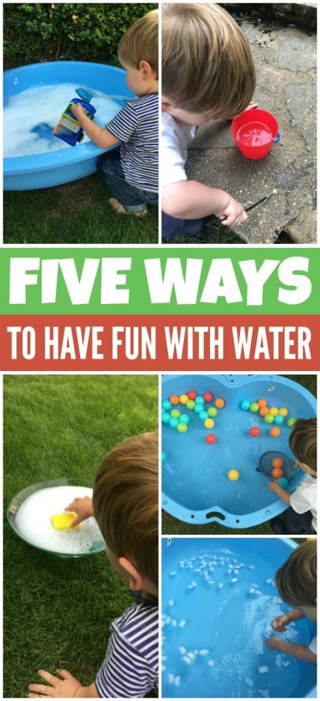 Five ways to have fun with water play for kids.