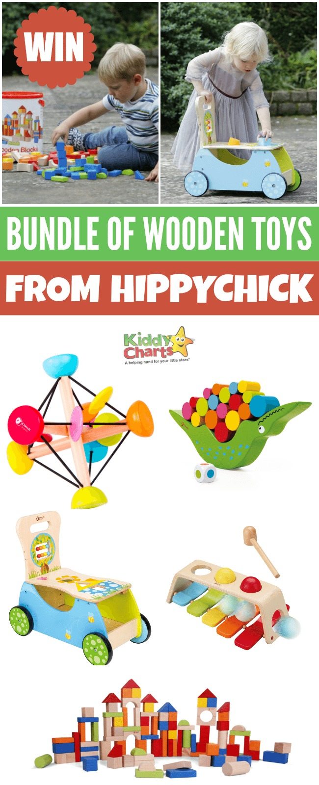 Enter for a chance to win bundle of gorgeous wooden toys from Hippychick #giveaways #win #toys