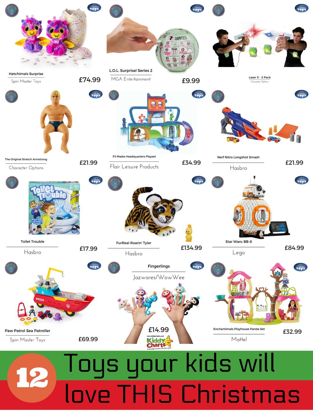 If you are looking for something special for the kids this Christmas then KiddyCharts and Dreamtoys have it for you! 12 of the BEST kids toys to get this Christmas...what could go wrong if one of these ends up under the tree, right?!?! #toys # kids #dreamtoys2017 #christmas #besttoys