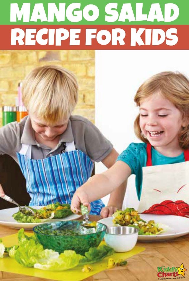 Mango Salad Recipe for Kids to Make. #recipesforkids #mangosaladrecipe #cookingrecipesforkids