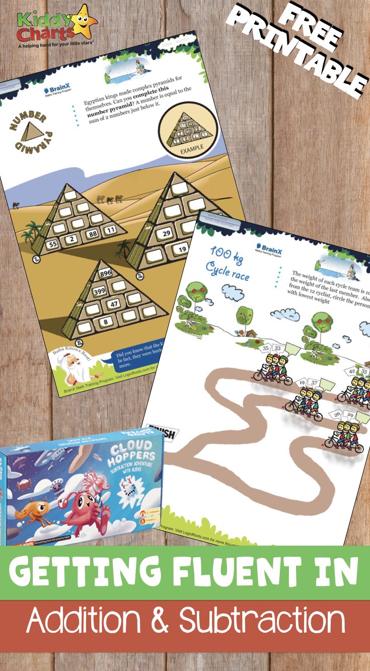 Fluency in mathematics is very important. To be fluent in addition and subtraction, kids need to do a lot of practice. Cloud Hopper board game is great to help kids to be more fluent in addition and subtraction.