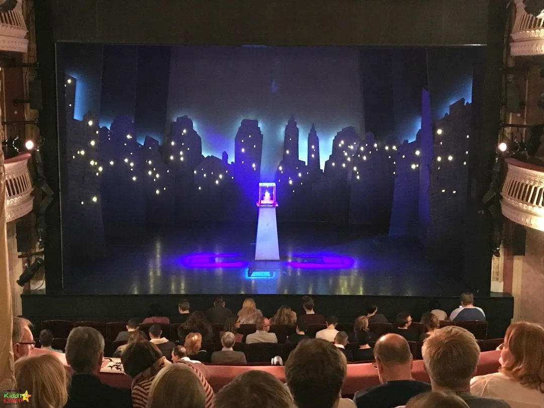 The view of the diamond on stage in the Criterion Theatre for The Comedy about a Bank Robbery - one of the things to do in London with kids we'd recommend on TripAdvisor