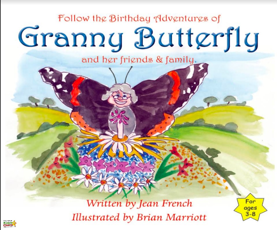 Some gorgeous butterfly colouring pages from the Granny Butterfly book; a lovely story about a Red Admiral butterfly and her family and friends!