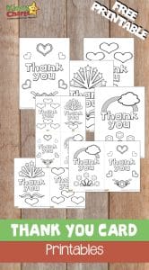 Thank you cards: Free printable #52KindWeeks - KiddyCharts