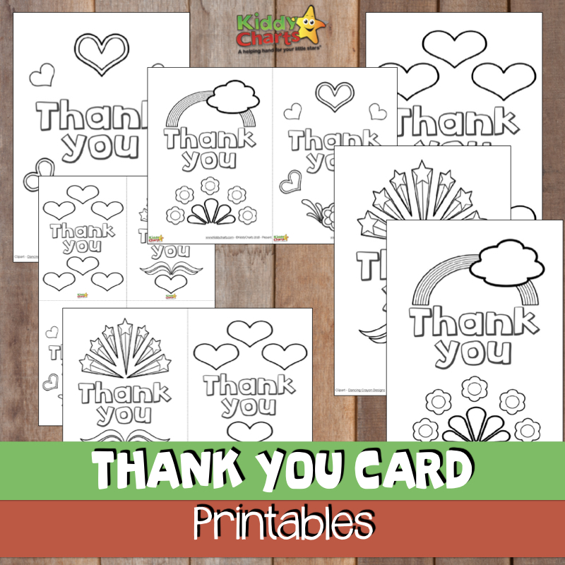 Children S Thank You Cards Free Printable